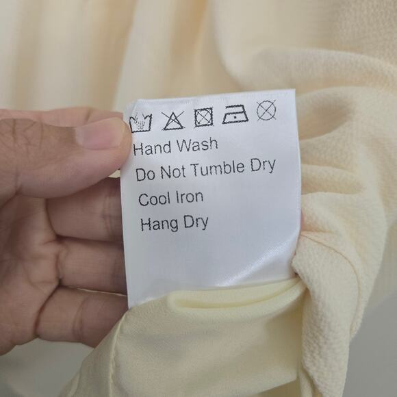 OPT One Pretty Time Luanne Dress XS Long Sleeve Milkmaid Mini Cream Costume NWT - Picture 8 of 10